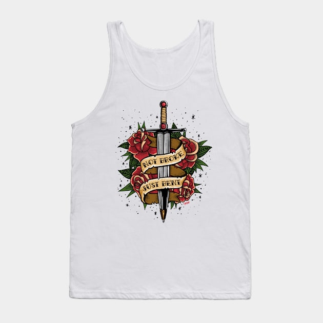 Swords and Pens Tank Top by JosephSheltonArt